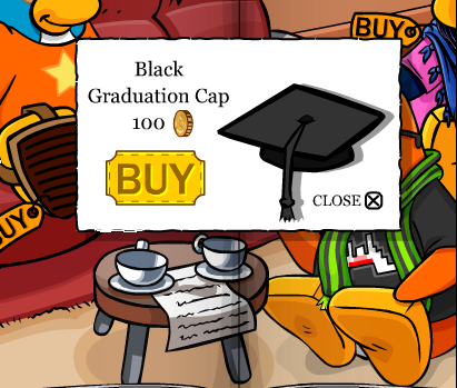 Go to 2nd page and click the 1st coffee cup on the table to get the Graduat...
